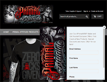 Tablet Screenshot of primalattitude.com